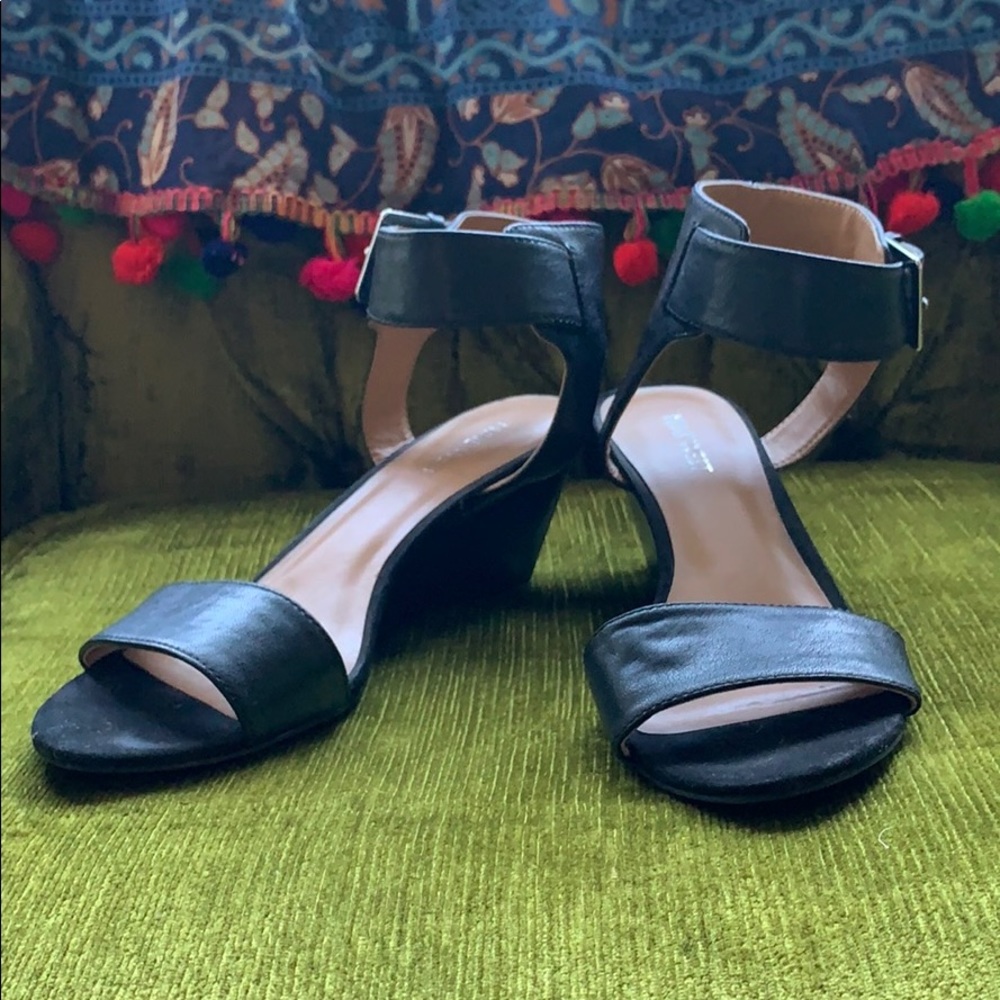 Nine West Black Wedge Sandal